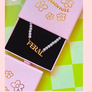 Feral Pearl and Gold Necklace